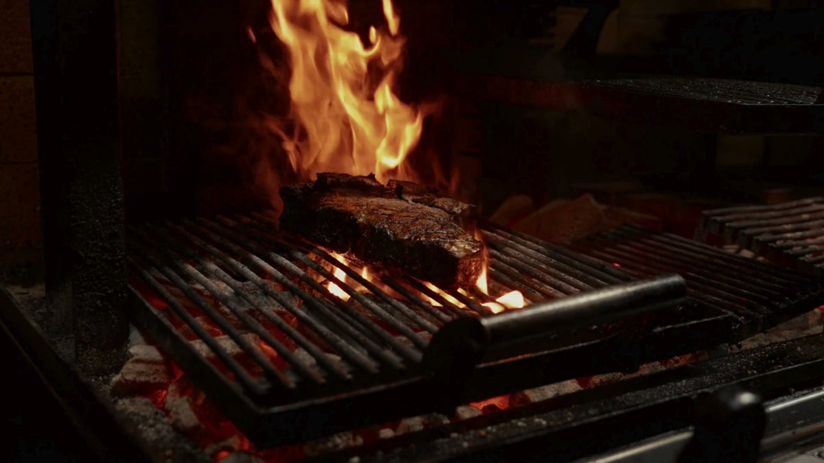 Icon Wagyu on a wood fired grill