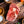 Raw Muse fullblood Australian Wagyu ribeye steak with rich marbling on a wooden board with spices and sea salt